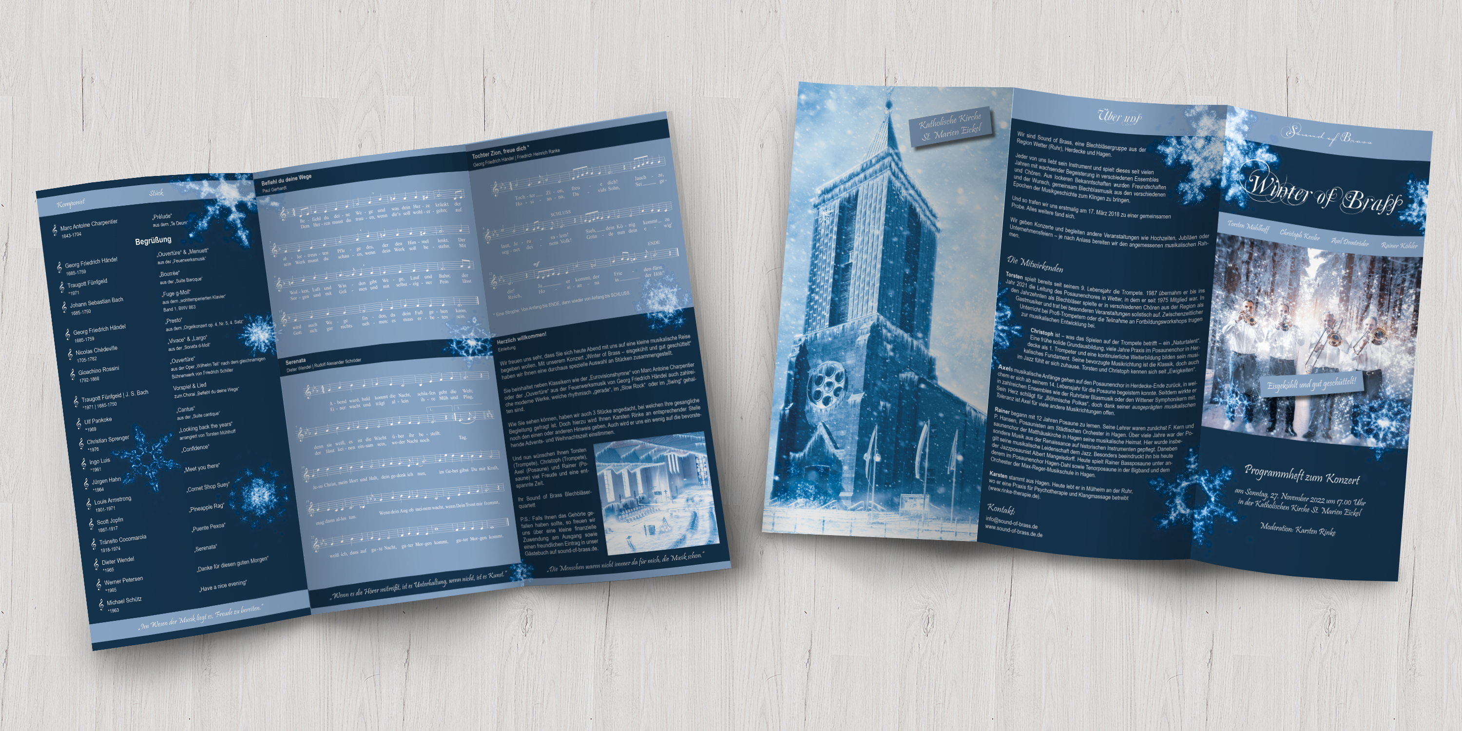 Programmflyer zum Konzert